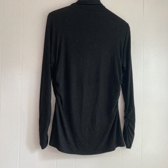 Boston Proper Funnel Cowl Neck Knit Top Long Sleeves Tunic Shirt Size Large - Picture 6 of 13